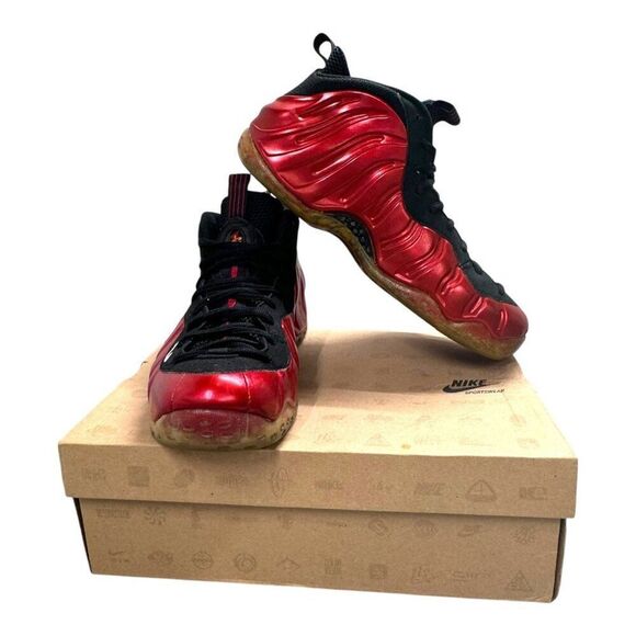 Nike Air Foamposite One Metallic Red 2012 314996-610 Black White OG Mens Size 11 - Picture 1 of 15
